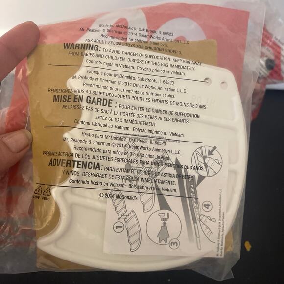 McDonald's Happy Meal Toy Mr Peabody & Sherman Dog Bobble Head Figure Bundle - Picture 4 of 5